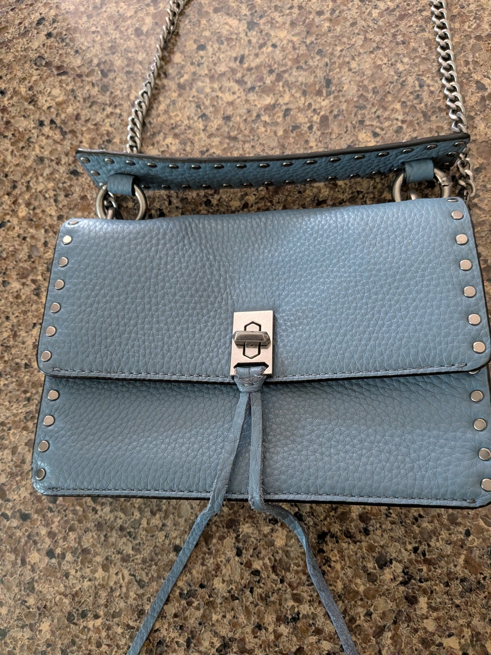 Rebecca Minkoff Leather Studded Crossbody Bag EUC